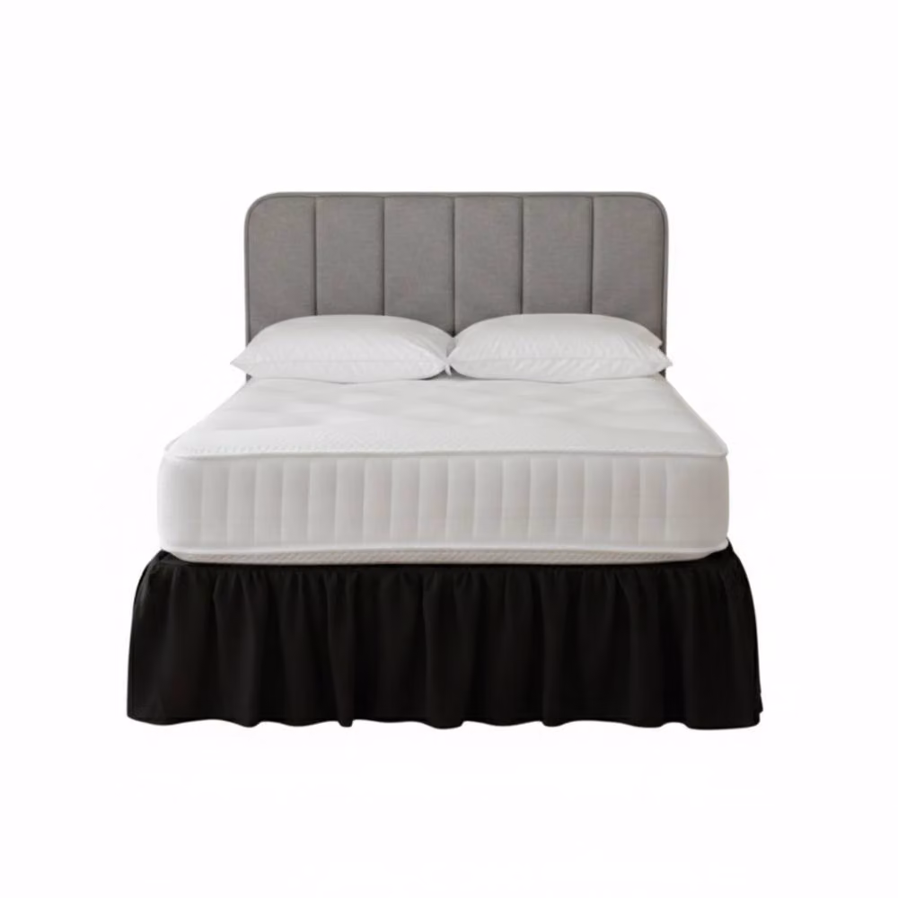 Snug City Black Polycotton Single Divan Bed Base Valance Sheet – 2