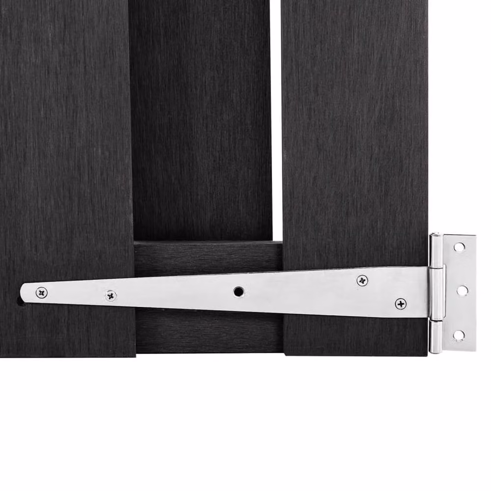 Berkfield Home WPC Garden Gate, Grey, W: 100 cm, H: 180 cm – 3