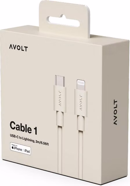 Avolt New Nomad USB-C Cable in Sand