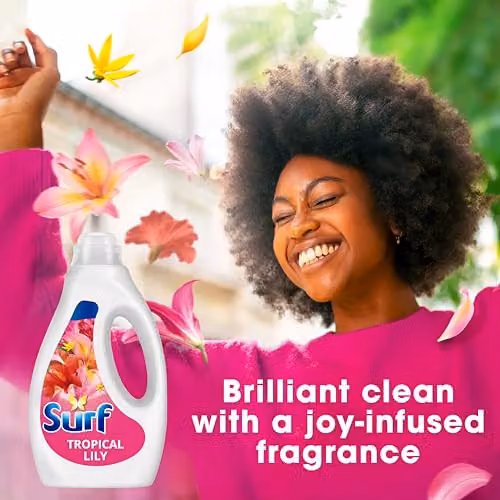 Surf Tropical Lily Laundry Washing Liquid, 300 Washes, 5 x 1.62 l – 3