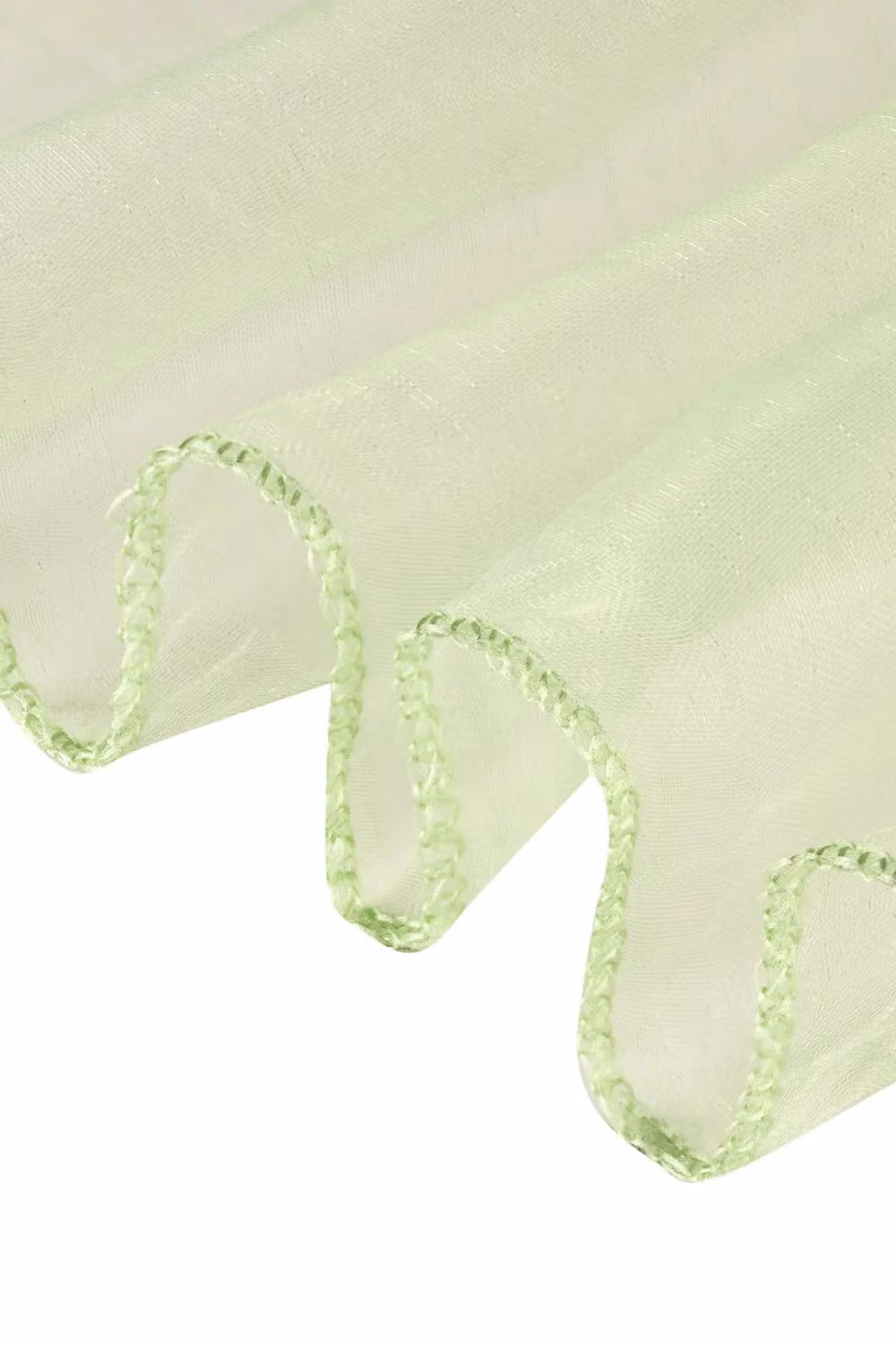Neel Blue Set of 25 Green Organza Sashes for Party Decoration, W: 17 cm, L: 280 cm – 2