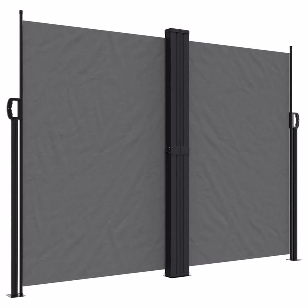 Berkfield Home Retractable Side Awning in Anthracite, Height: 180 cm, Width: 1200 cm – 2