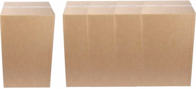 NESTLUNE 10 Extra Large Tall Corrugated Cardboard Boxes in Brown – 1