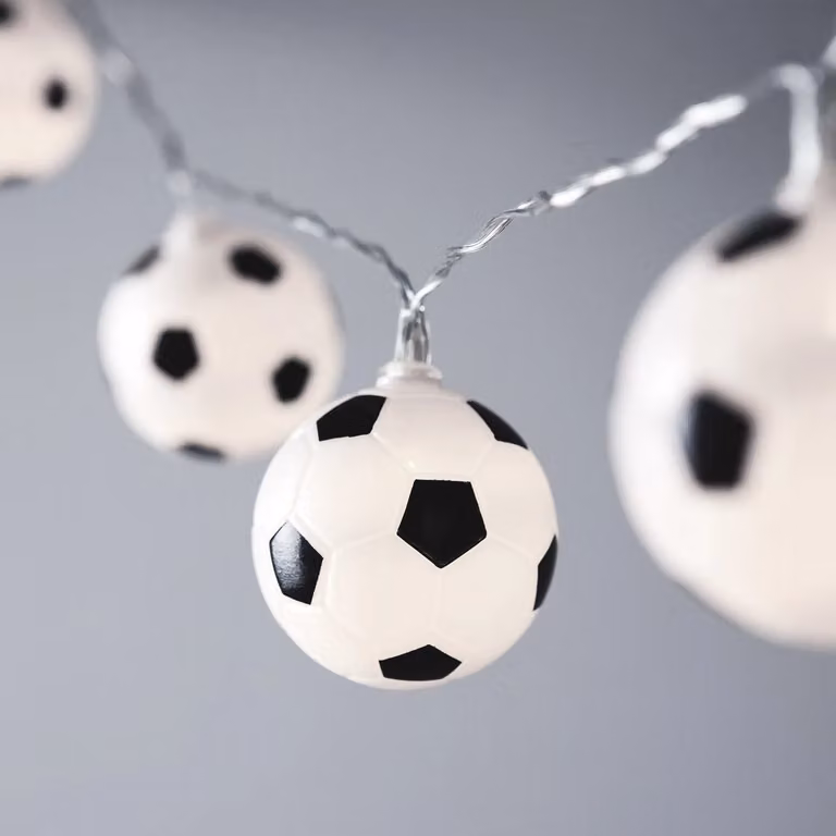 Football Battery Operated LED Fairy Lights in White and Transparent