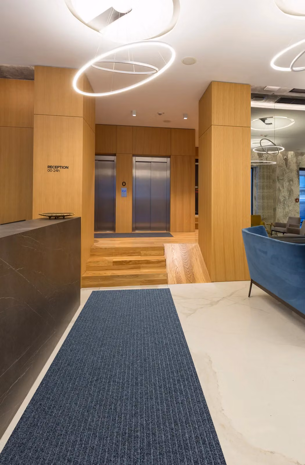 RugsX Non-slip Grey Polypropylene Rectangular Runner, W: 100 cm, L: 280 cm – 3