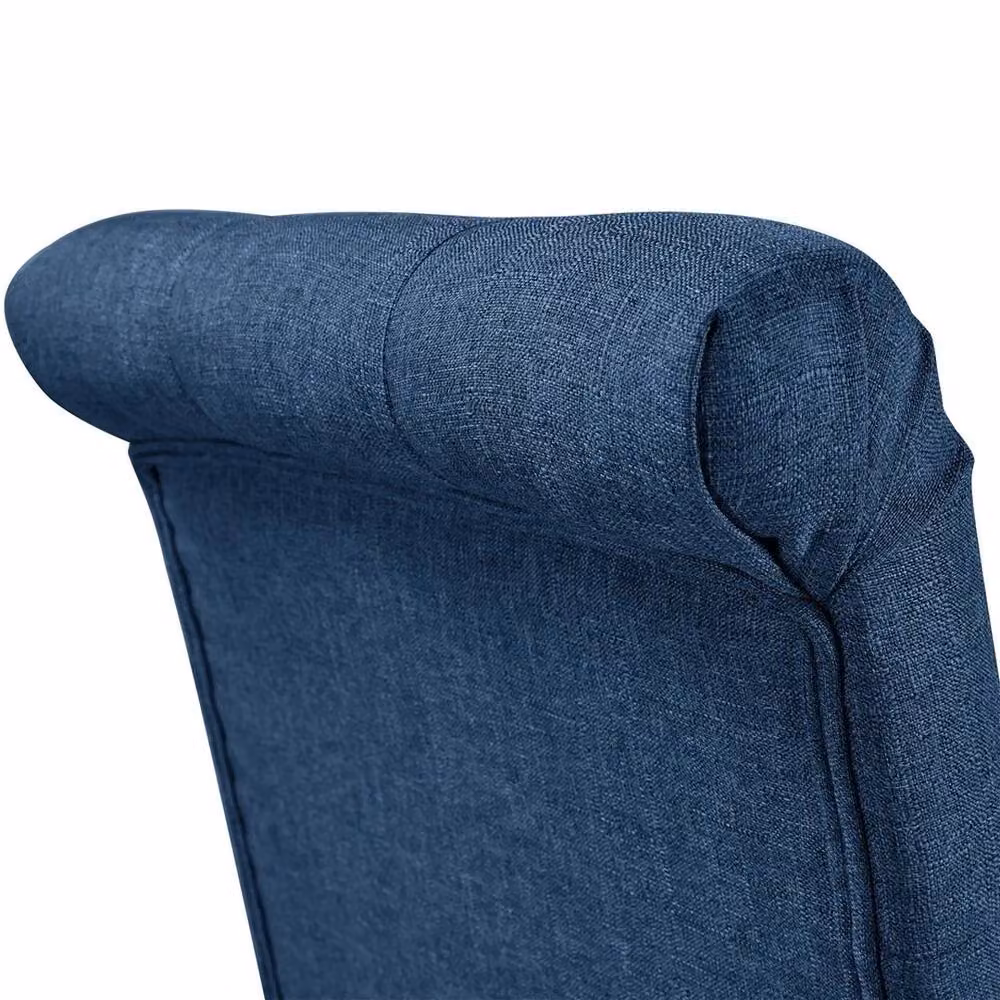 EONLION Set of 2 Blue Fabric Upholstered Modern Dining Chairs – 4