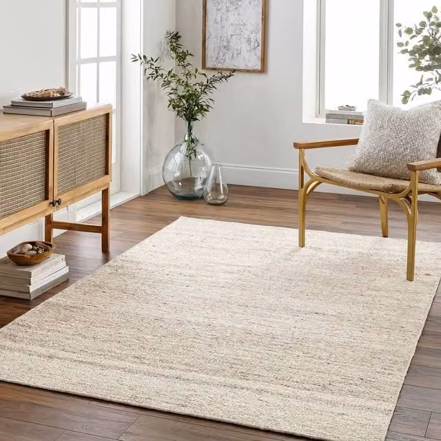 Livabliss Derby Hand Tufted Wool Rug in Ivory Beige Taupe, W: 185 cm, D: 275 cm