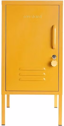 Mustard Made The Shorty To The Left Freestanding Metal Storage Cabinet in Matt Yellow, W/D/H: 72 x 35 x 46 cm – 1