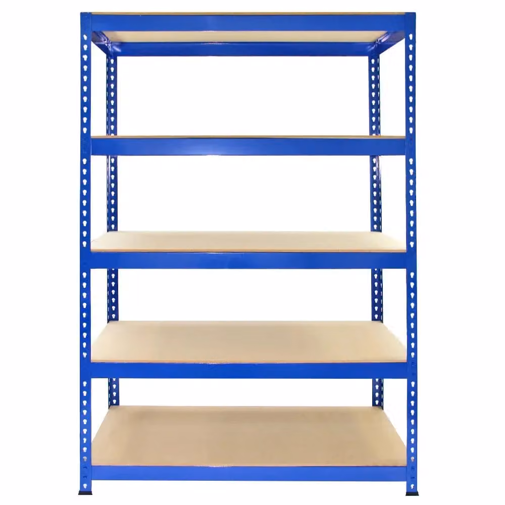 Monster Racking Q-Rax Blue Metal Shelving Unit, W/D/H: 120 x 50 x 182.5 cm – 2