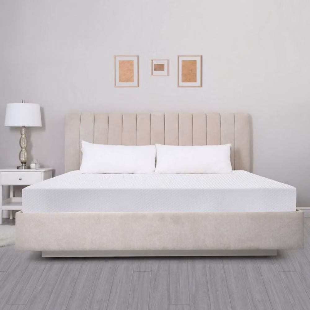 Bedding Mill Cool Plus Soft Firm Memory Foam Mattress in White, Small Double, H: 25 cm, W: 120 cm, D: 200 cm – 3