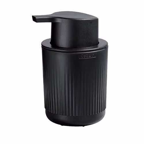 ReBorn Recycled Refillable Pump Soap Dispenser, Black, 250ml