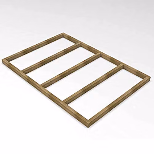 Forest Garden Brown Pressure Treated Wooden 4x3 Shed Base