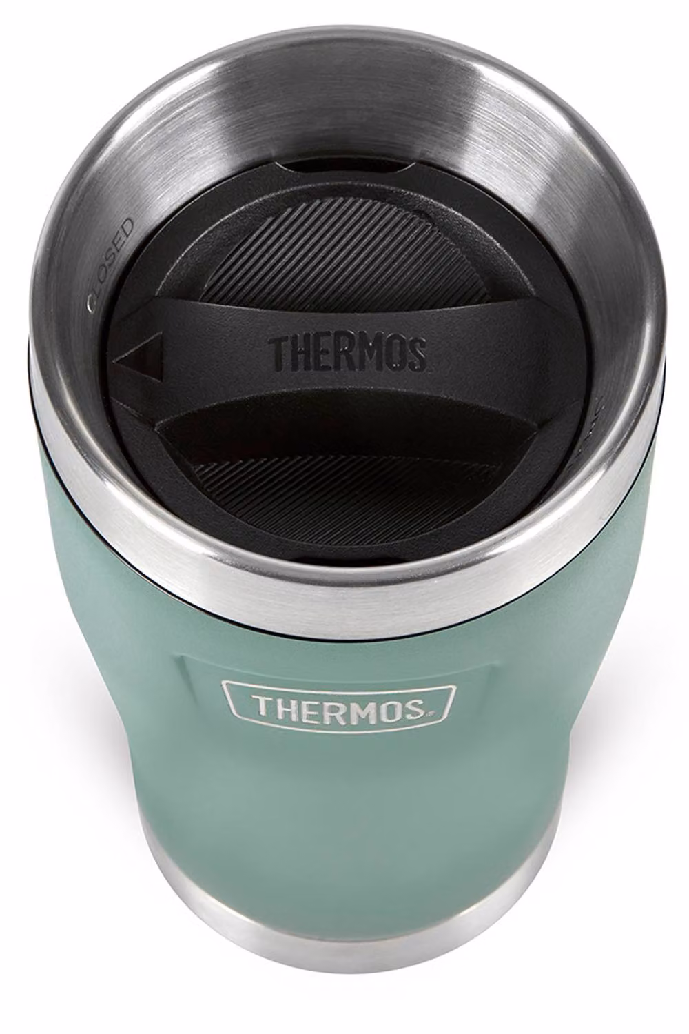 Thermos Icon Series Stainless Steel Travel Tumbler, 355ml, Rock Cap Green – 3