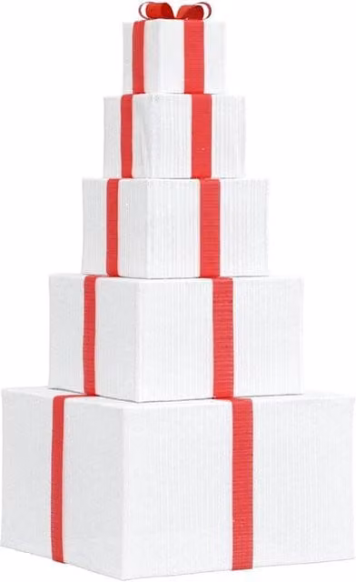 Berkfield Home Christmas LED String Lights, 250 Warm White LEDs in a Cube Gift Box