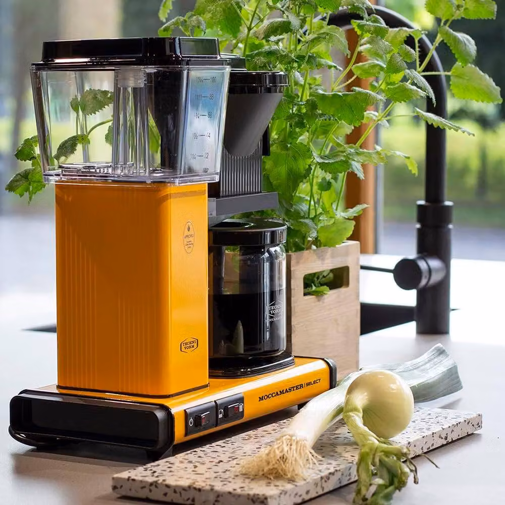 Moccamaster KBG Select Filter Coffee Machine with Glass Jug, Yellow, 1.25 l – 2