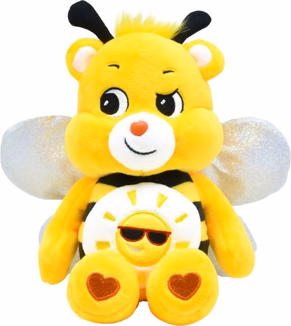 Care Bears Bumble Bee Funshine Bean Plush Small Yellow