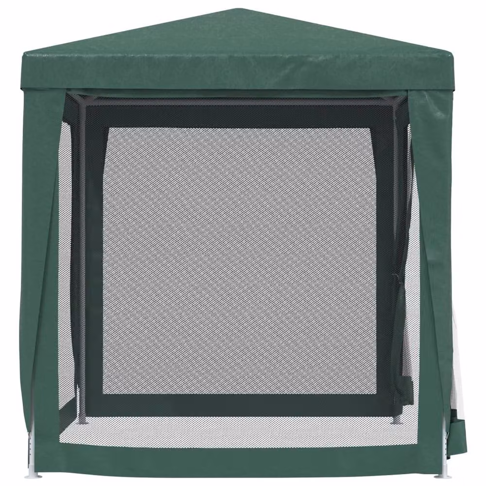 Berkfield Home Party Tent with 4 Mesh Sidewalls, Green, W: 200 cm, D: 200 cm, H: 240 cm – 4