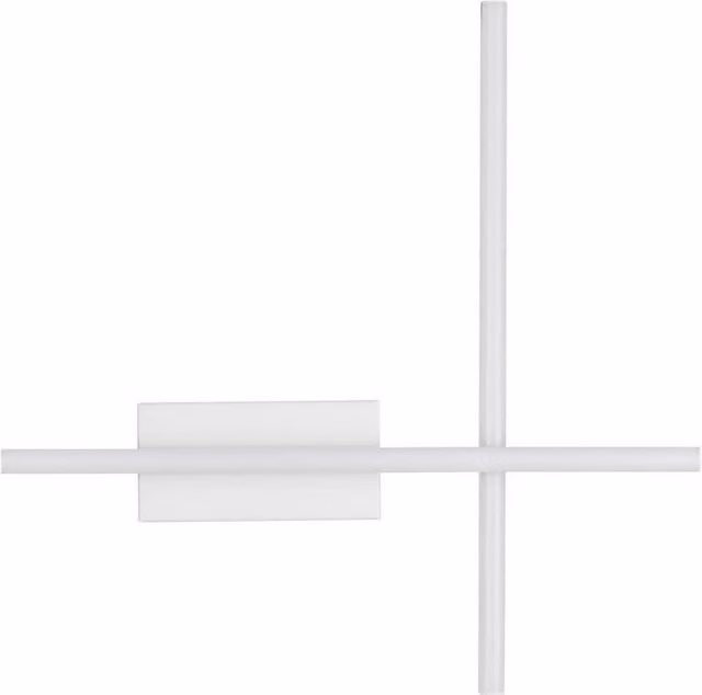 Netlighting Quam Wall Lamp in White, Dimmable 14W LED with 652lm and 3200K Warm White Light
