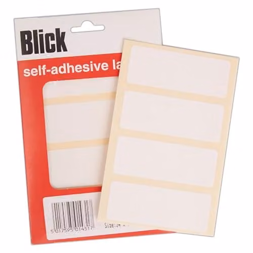Blick White Self Adhesive Address Labels, Rectangular, 160 Pack