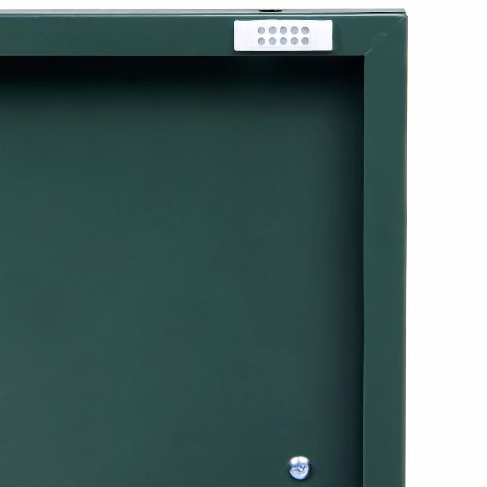 Wyld Haus Green Matt Metal Two-Door Industrial Sideboard – 4