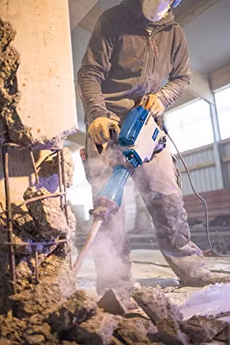 Scheppach AB1600 Blue Demolition Hammer with 1600W SDS-Max Motor and 50J Impact Force – 2