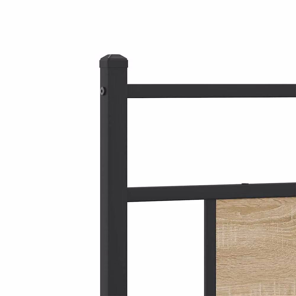 Berkfield Home Sonoma Oak Bed Frame in Brown, W/D/H: 107 x 203 cm – 5