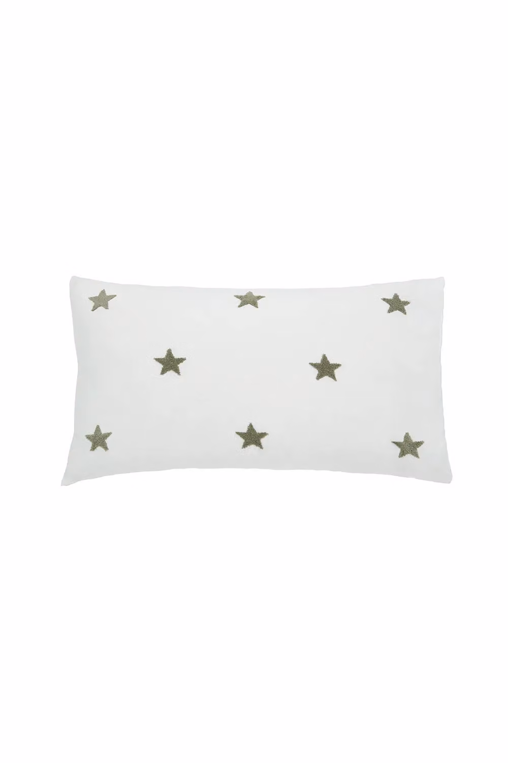 Helena Springfield Tufted Star Reversible Jacquard Duvet Cover and Pillowcase Set in Green and White, W/D/H: 200 x 220 cm and 140 x 200 cm – 2