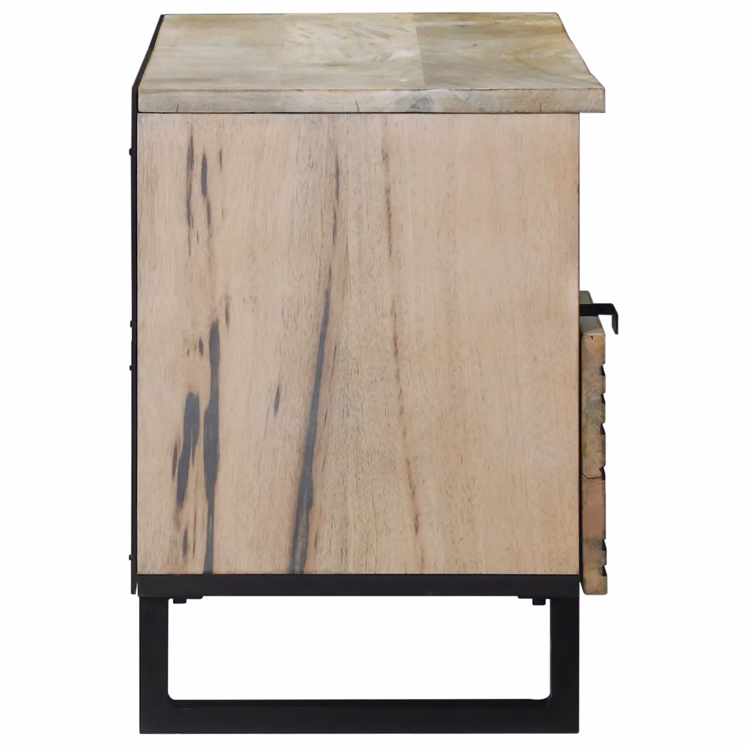 Berkfield Home Media Storage Cabinet with Drawer and Shelf in White and Black – 3