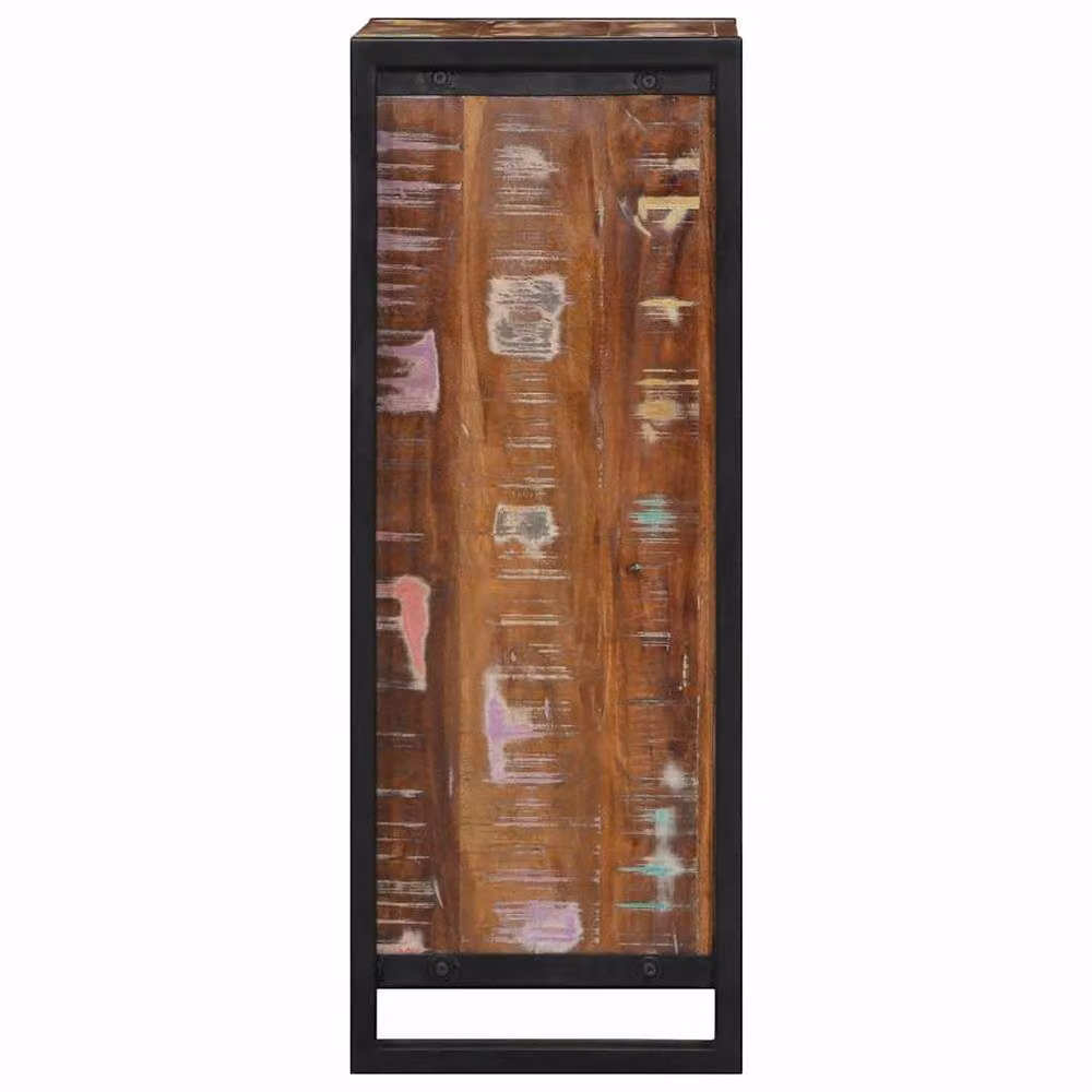 Berkfield Home Industrial Mango Wood Bedside Cabinet in Brown, W/D/H: 40 x 30 x 80 cm – 3
