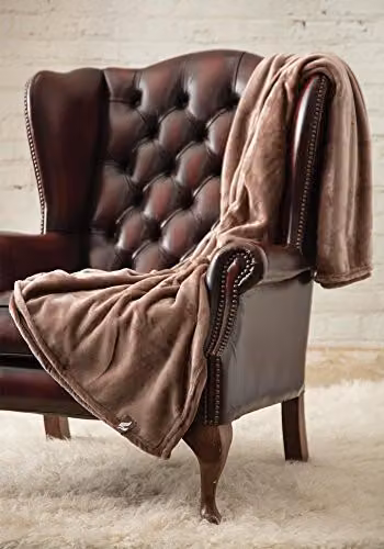 HEAT HOLDERS Extra Soft Winter Warm 1.7 TOG Large Luxury Thermal Fleece Throw Blanket in Winter Fawn, W: 270 cm, D: 240 cm – 3