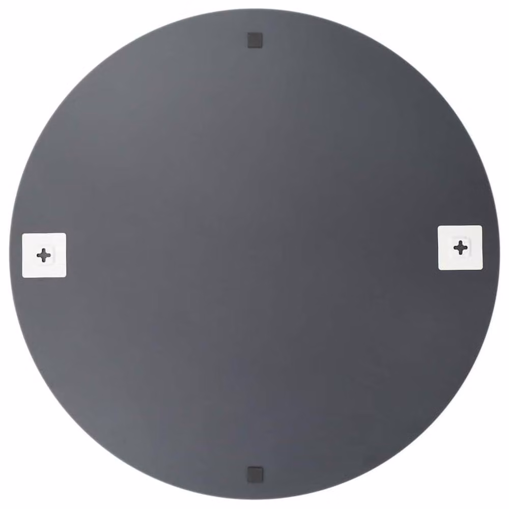 Berkfield Home Round Glass Wall Mirror in Silver, Diameter: 70 cm – 2