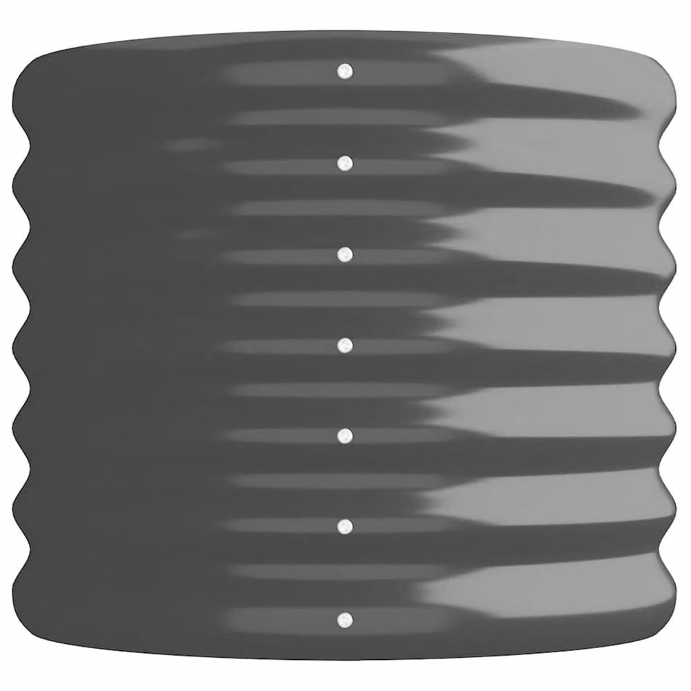 Berkfield Home Garden Anthracite Powder-coated Steel Raised Bed, W/D/H: 114 x 40 x 36 cm – 4