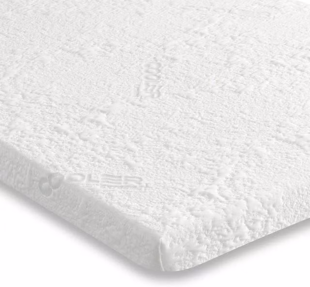 The Sleep People Extreme Cool Blue Foam Mattress Topper with Ice Technique, Double, Light Blue