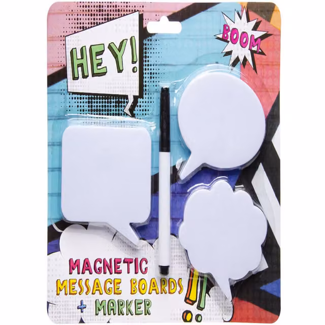 LG-Imports White Magnetic Whiteboard with Marker and Adhesive Backing