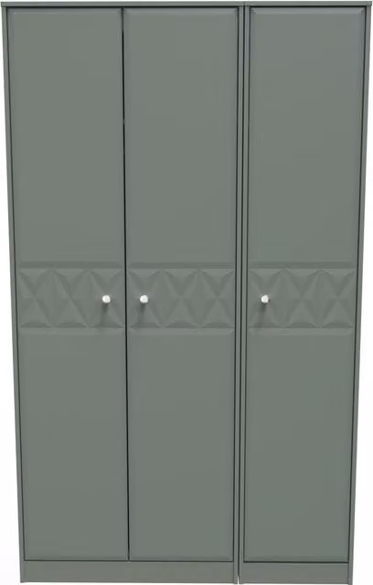 Ready Assembled 2 U Toledo 3 Door Wardrobe in Pale Green – 1