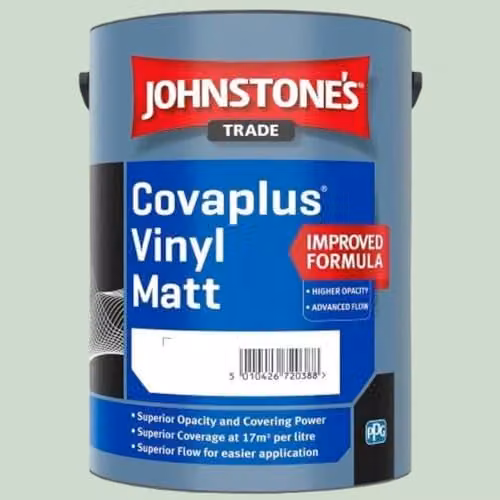 Johnstone's Covaplus Matt Dispersion Paint in Apple Flower, Green and Multicolour, 5 l – 2