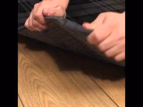 runrug Tartan Stair Runner Carpet in Black, W: 60 cm x L: 480 cm, 9mm Thick – 6