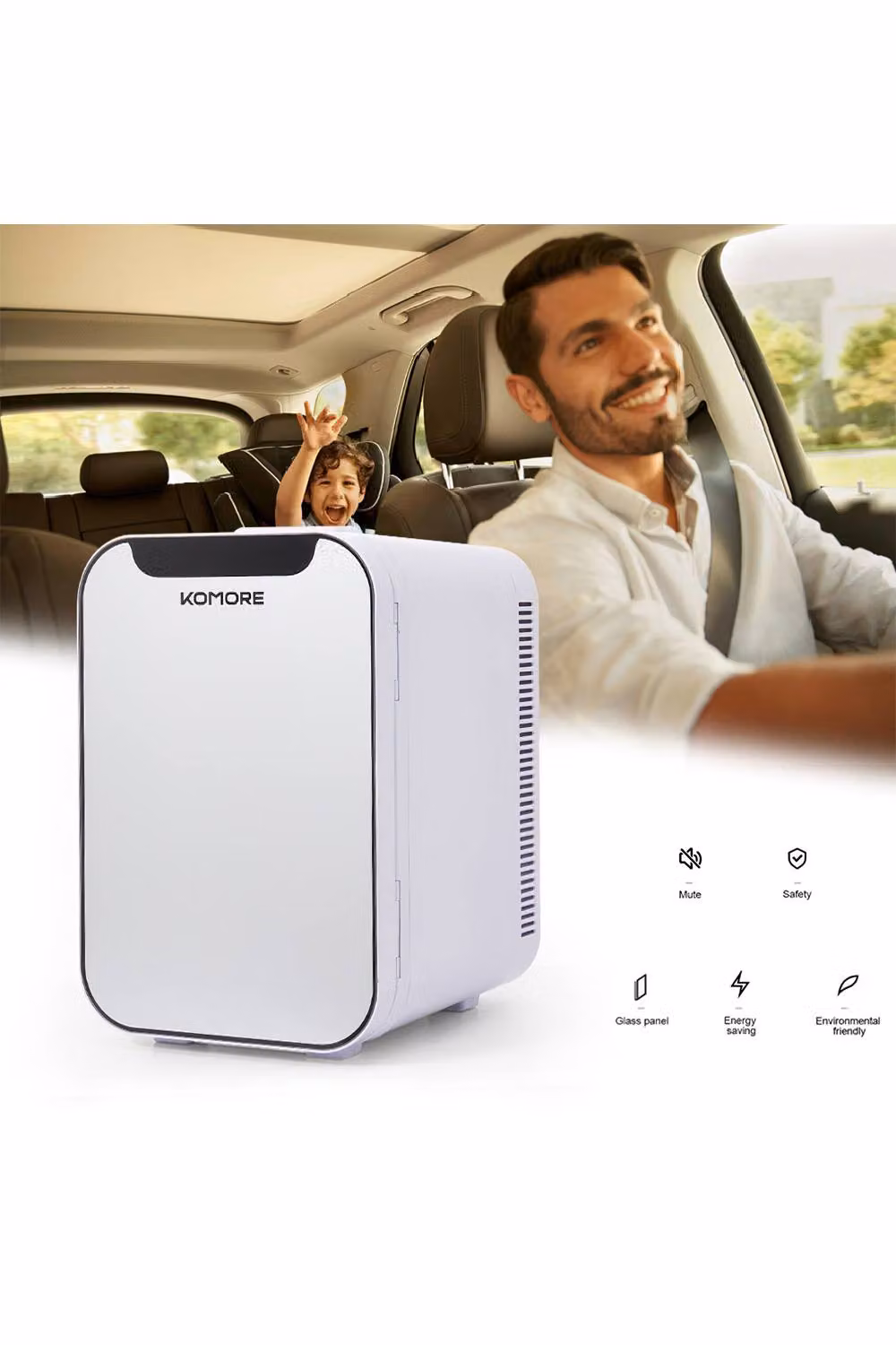 Living and Home White 18L Dual-Use Mini Refrigerator – 2