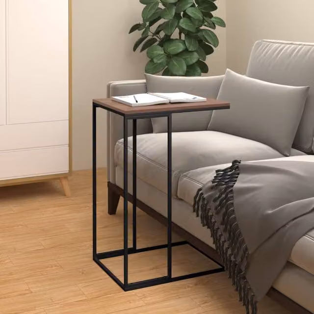 Berkfield Home Black Side Table W/D/H: 40 x 30 x 59 cm – 1