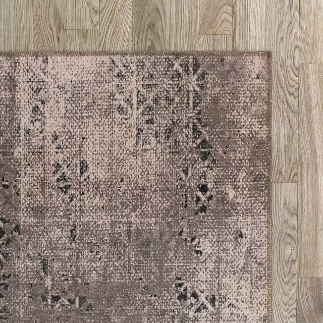 Woohoo Furniture Flatweave Florida Abstract Chenille Rug in Brown, W: 100 cm x L: 200 cm