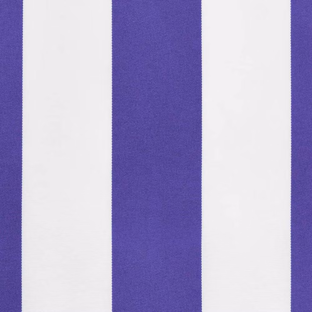Berkfield Home Replacement Awning Valance Fabric in Blue and White Stripe, 5 m – 3