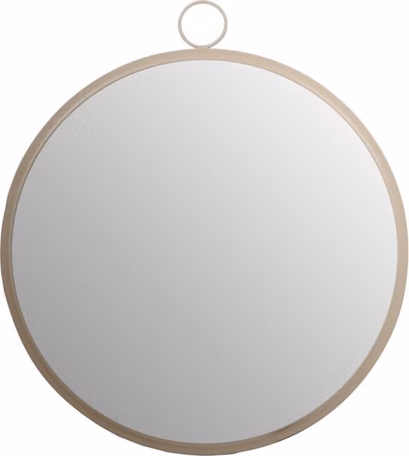 Orsina Karval Round Wall Mirror with Gold Metal Frame