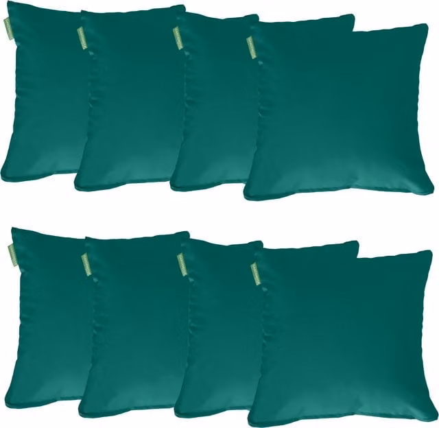 Gardenista Green Square Garden Scatter Cushion with Removable Polyester Cover and Hollow Fibre Filling