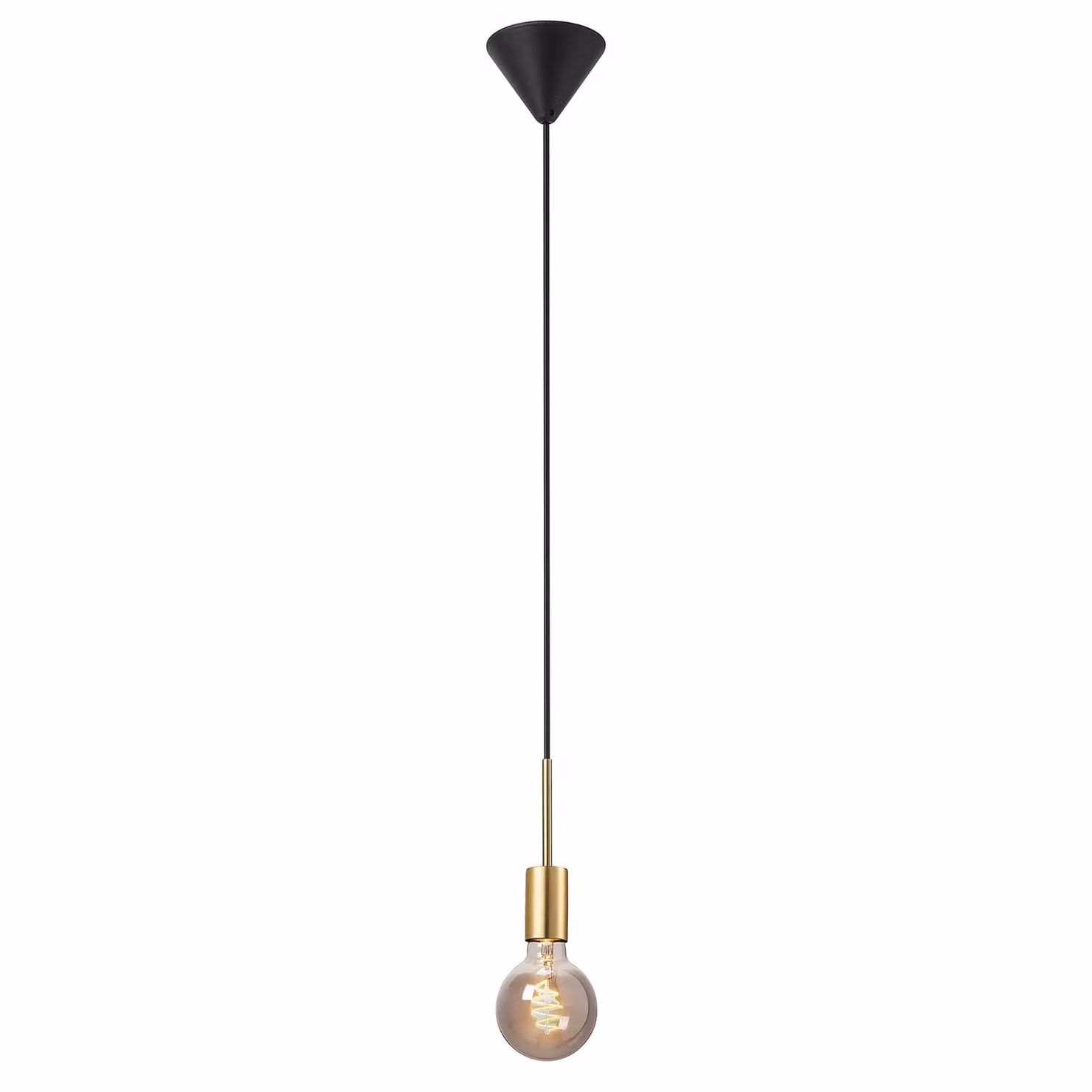 Nordlux Paco Pendant Light in Gold/Brass Metal with E27 Socket – 1