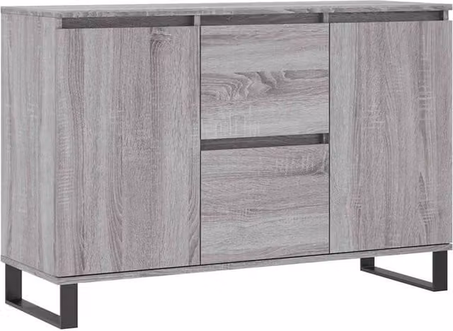 Berkfield Home Grey Sonoma Sideboard in Engineered Wood W/D/H: 104 x 35 x 70 cm – 1