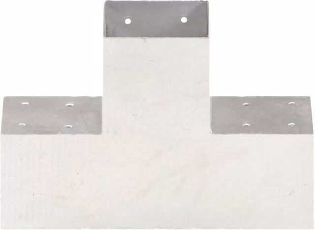 Berkfield Home X Shape Post Connector in Silver Galvanised Steel – 1