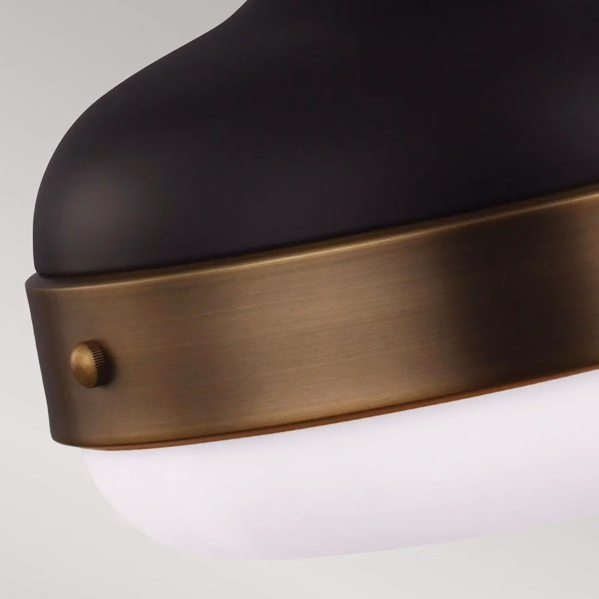 Netlighting Cadence 2 Light Dome Ceiling Pendant in Antique Brass, Black and Yellow with E27 Socket – 2