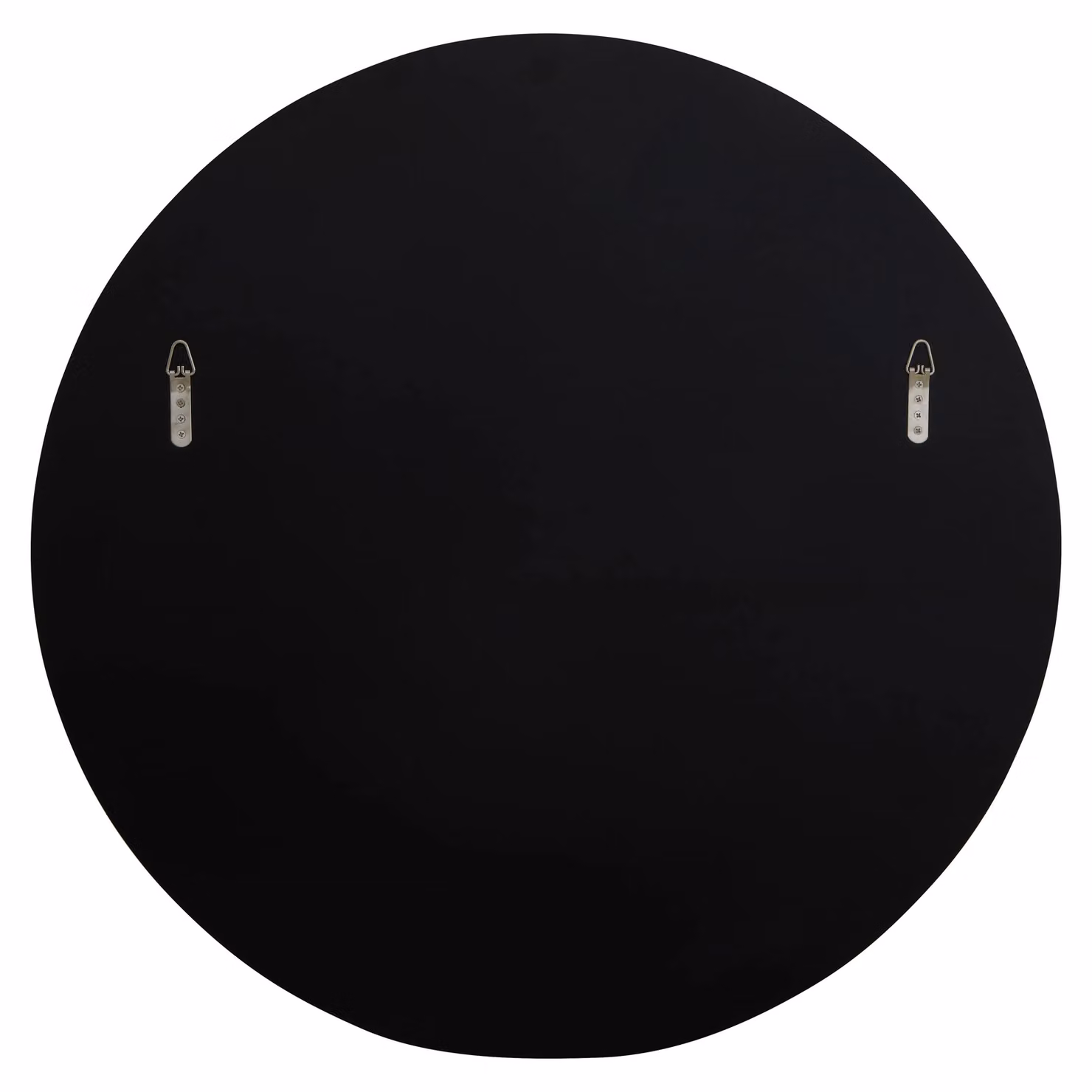 Orsina Art Deco Style Round Silver Wall Mirror, Diameter: 80 cm – 2