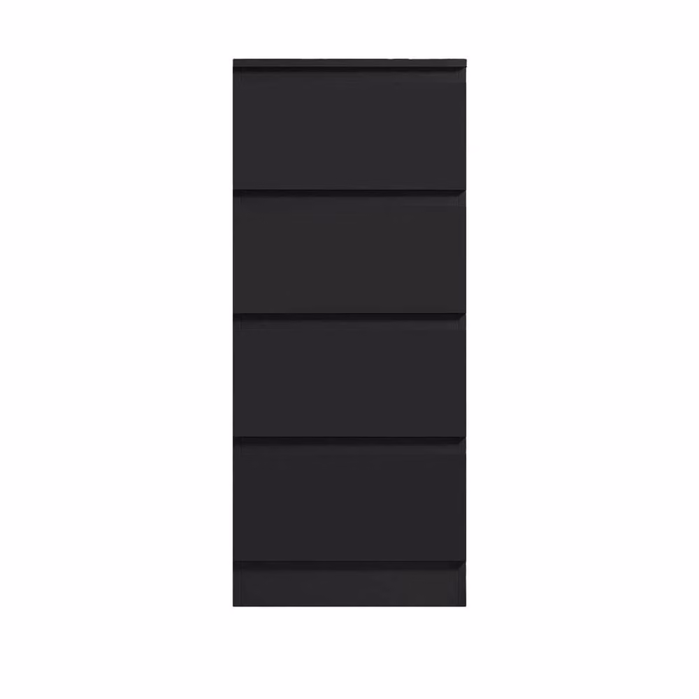 FORGEVIO 4-Drawer Chest of Drawers in Matt Black Metal for Bedroom Storage – 3
