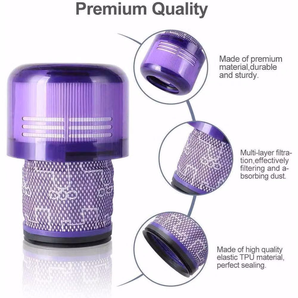 SPETLEK V11 / SV15 Replacement HEPA Filters for Dyson, 2 Pack, Purple – 3